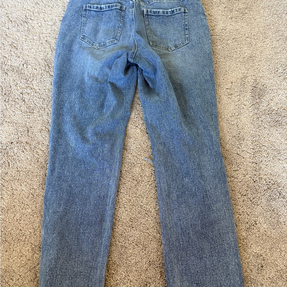 Style & Co. High Rise Distressed Blue Jeans - Picture 4 of 6